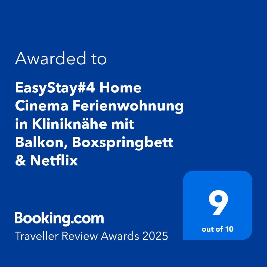 Easystay#4 Home Cinema Ferienwohnung In Kliniknaehe Mit Balkon, Boxspringbett & Netflix Bad Oeynhausen Extérieur photo